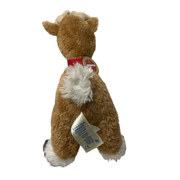 Dancer Christmas Reindeer Brown Build A Bear Workshop Plush Medallion Collar 19" - Picture 8 of 10